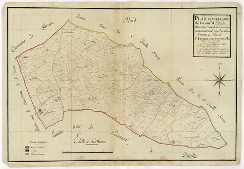 Plan primitif, atlas-A3, Estrade (voir Devillac)