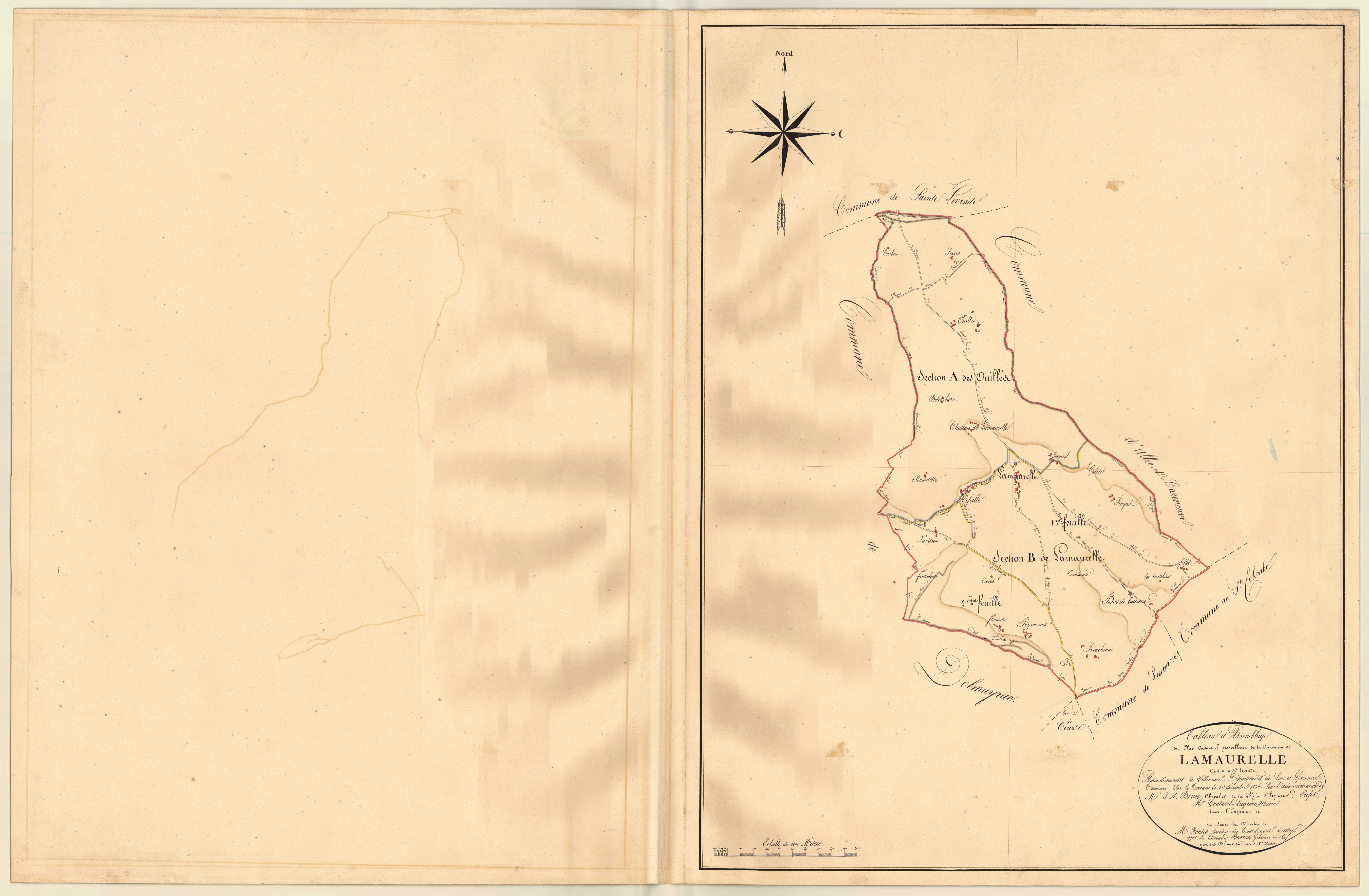 Plan napoléonien, atlas-TA, Lamaurelle (voir Dolmayrac)