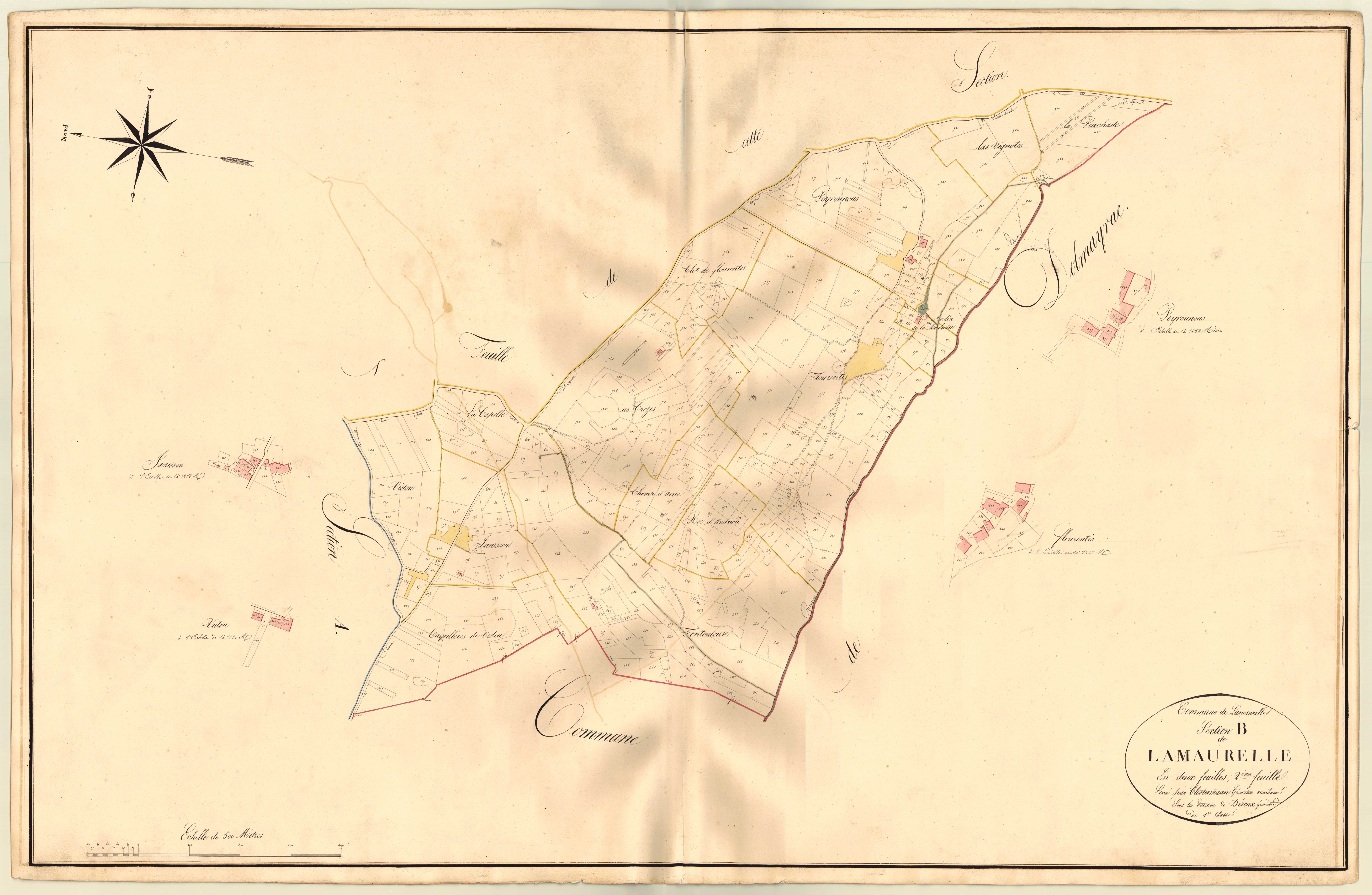 Plan napoléonien, atlas-B2 Lamaurelle, Lamaurelle (voir Dolmayrac)