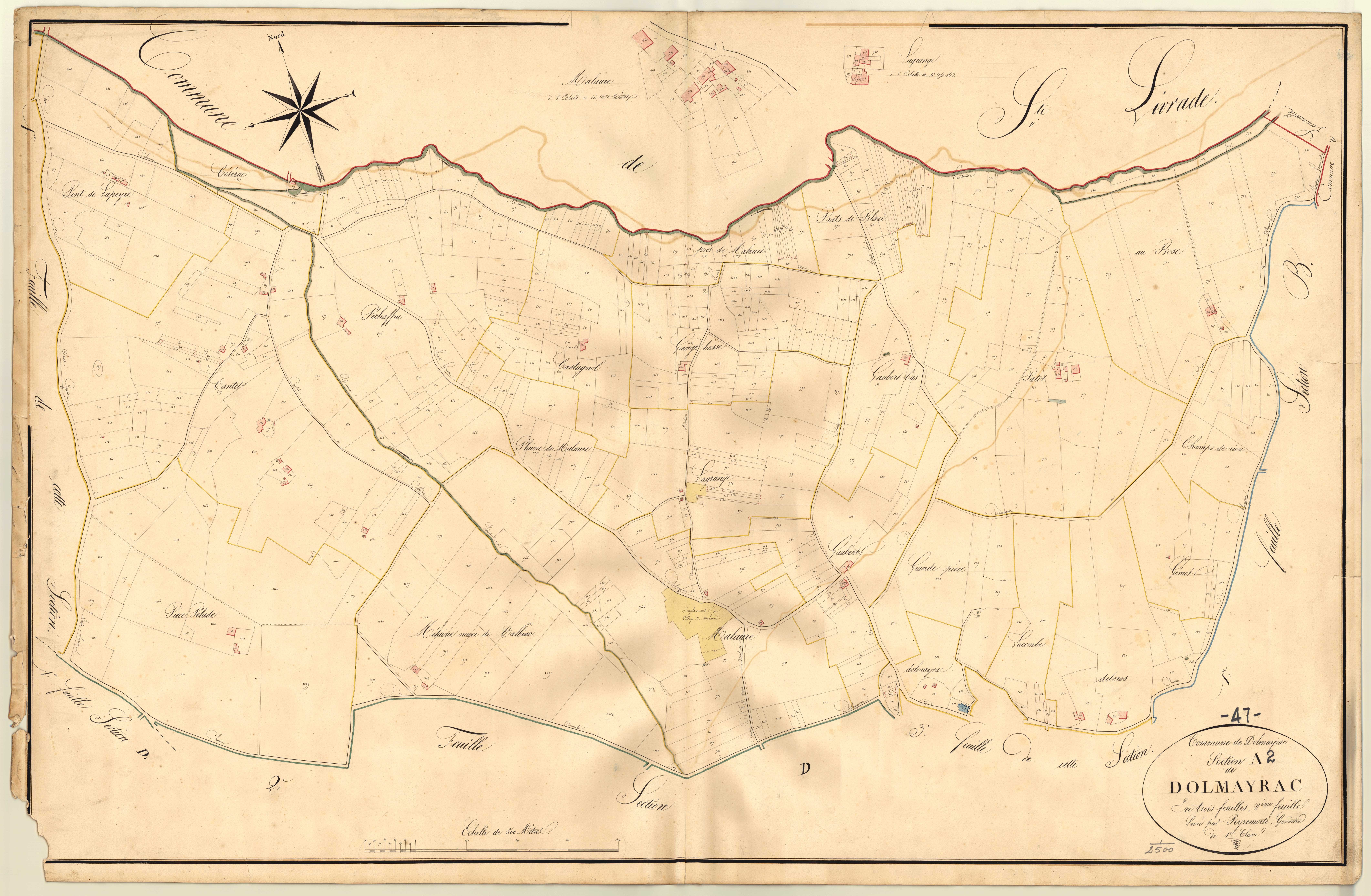 Plan napoléonien, atlas-A2 Dolmayrac, Dolmayrac