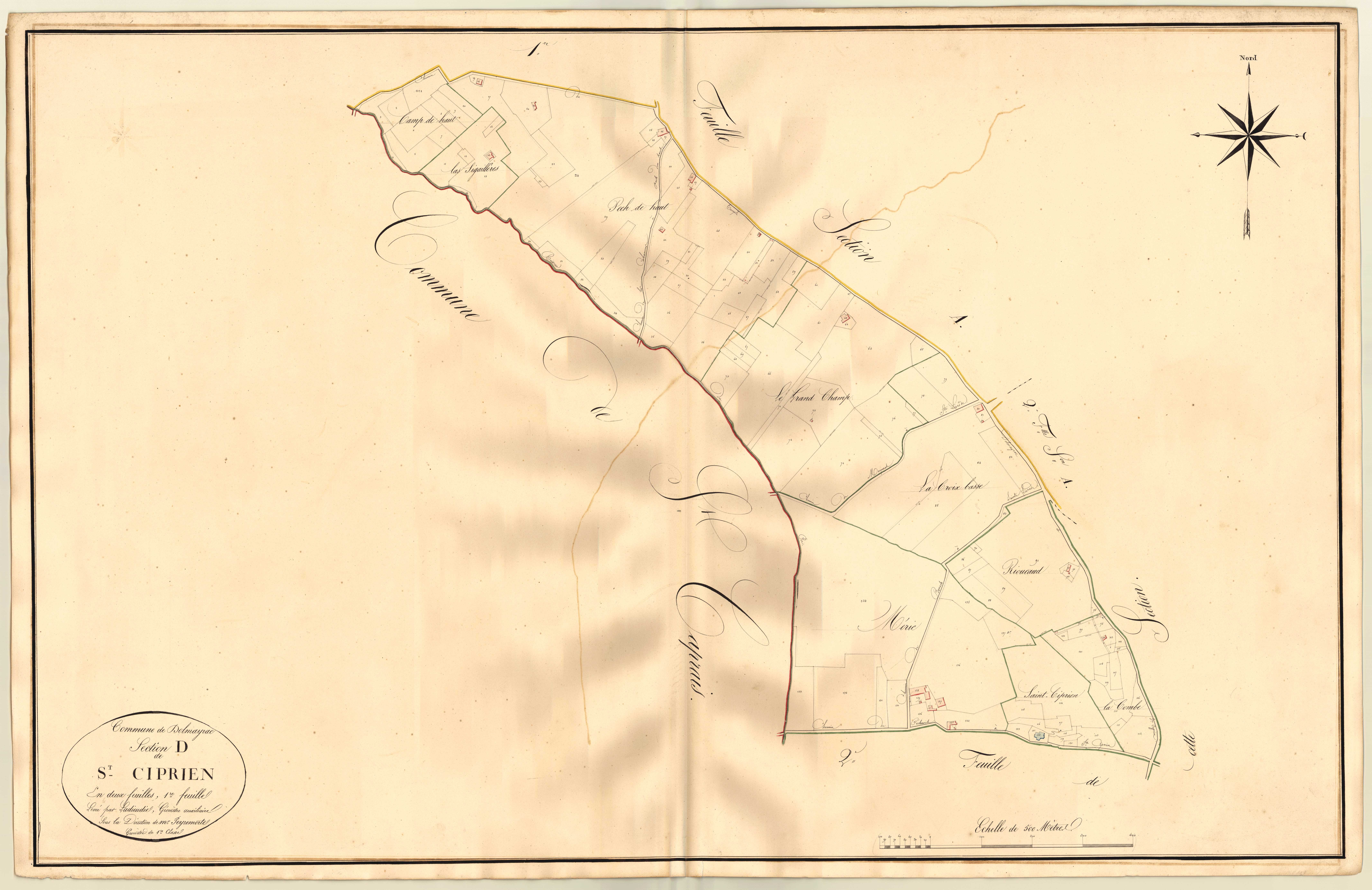 Plan napoléonien, atlas-D1 Saint-Ciprien, Dolmayrac