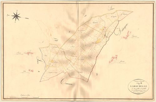 Plan napoléonien, atlas-B2 Lamaurelle, Lamaurelle (voir Dolmayrac)