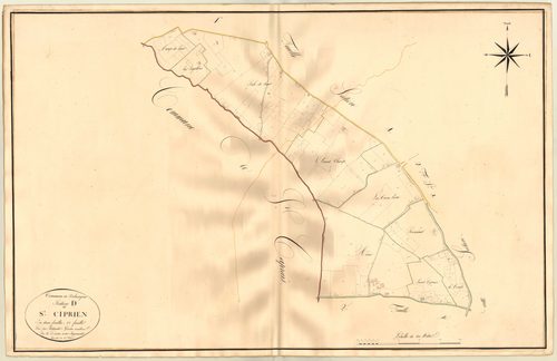 Plan napoléonien, atlas-D1 Saint-Ciprien, Dolmayrac