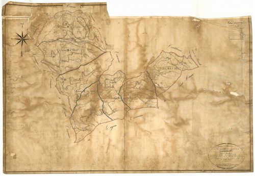 Plan napoléonien, feuille préparatoire-TA, Gandaille (voir Dondas)