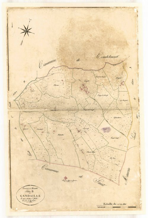Plan napoléonien-B1 Gandaille, Gandaille (voir Dondas)