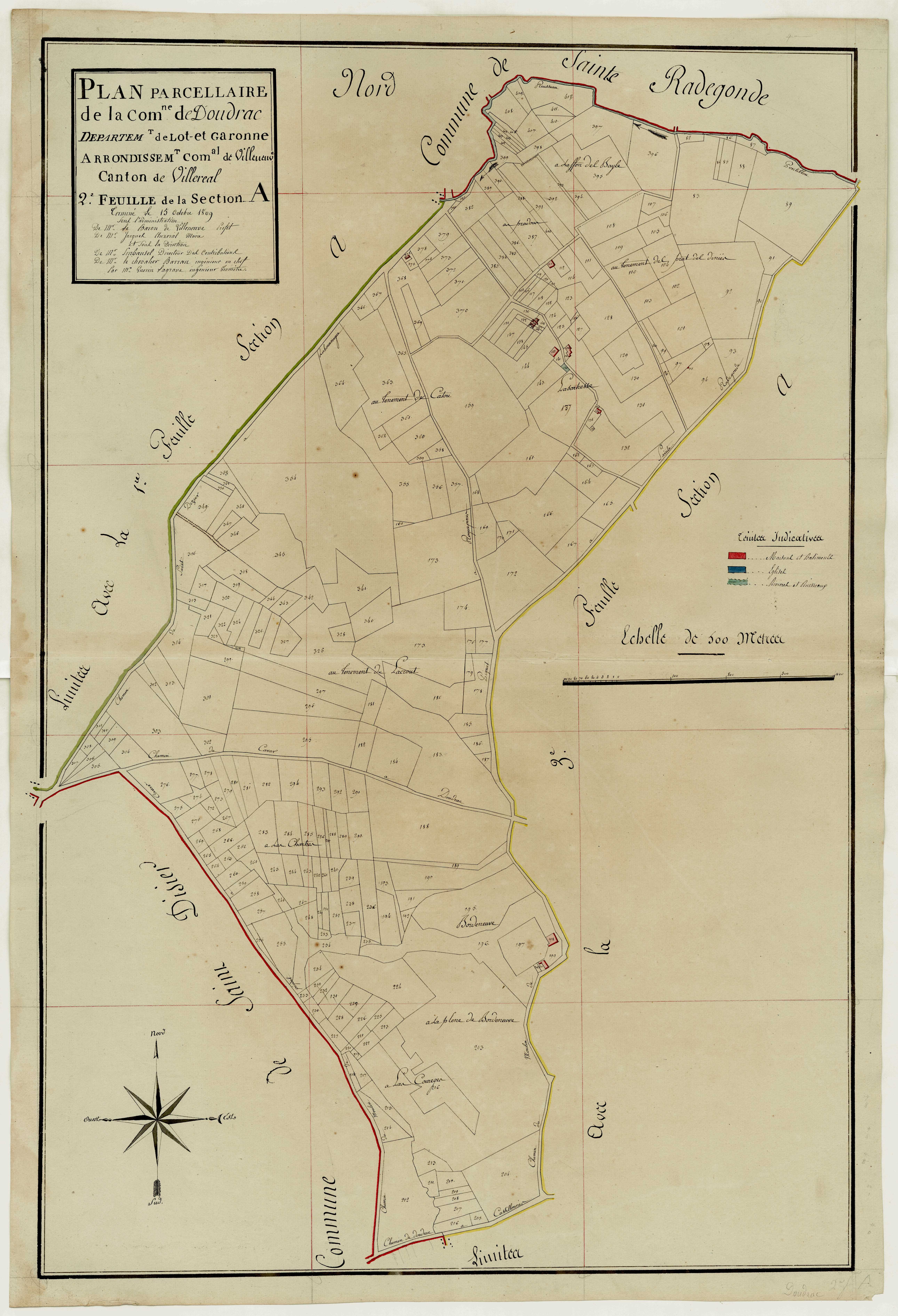 Plan primitif, atlas-A2 Labournègue, Doudrac