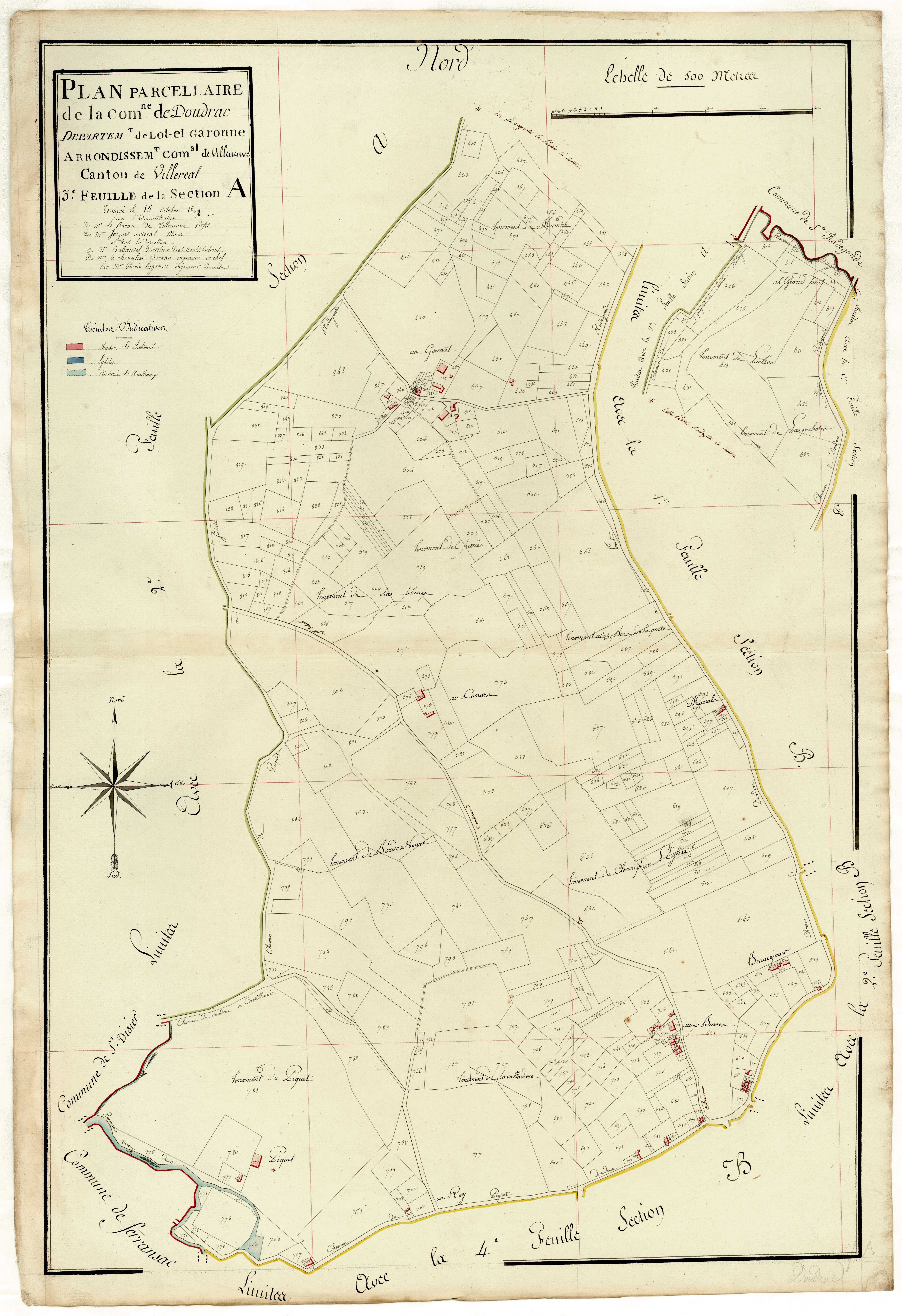 Plan primitif, atlas-B1 Lacheze, Doudrac