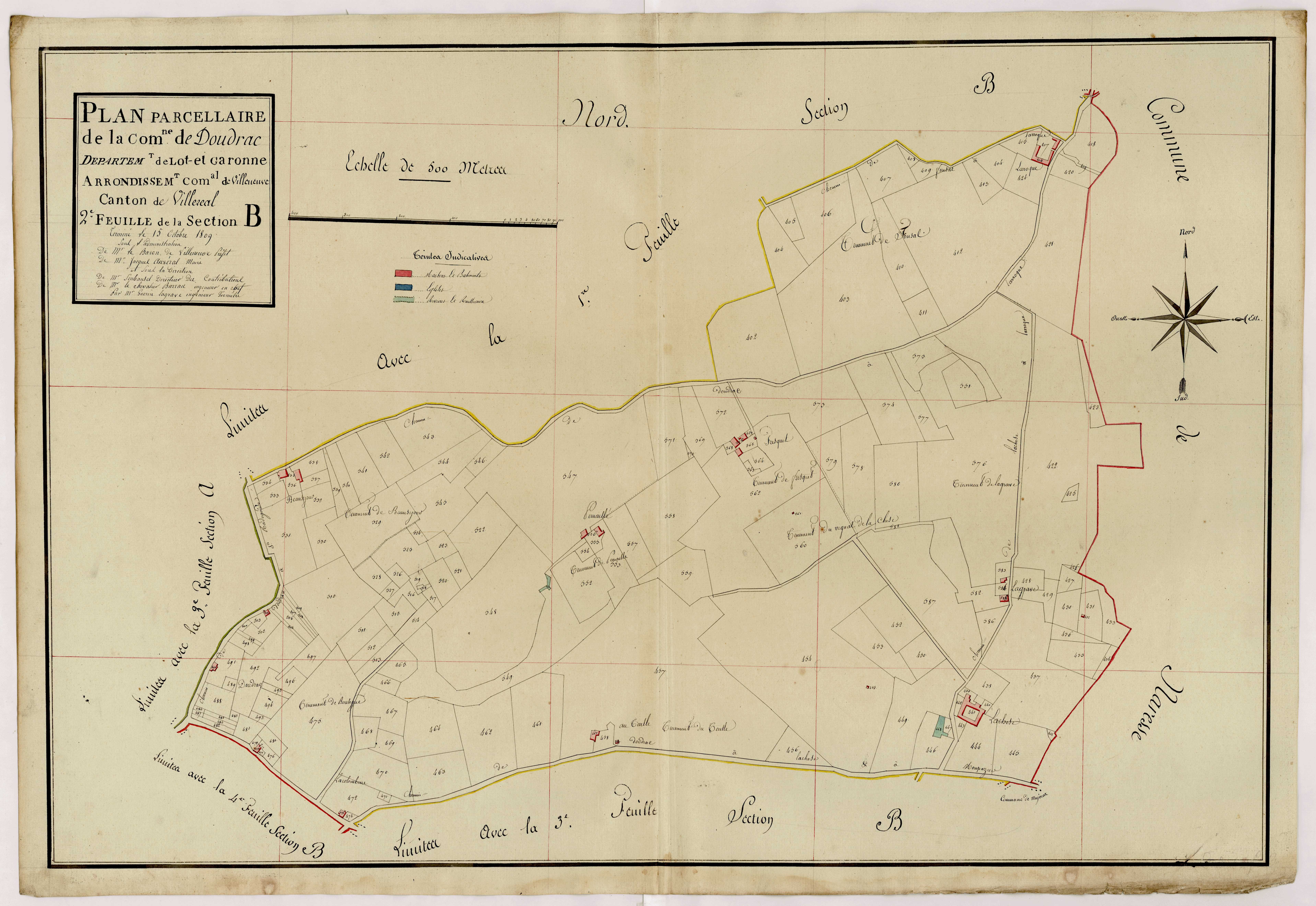 Plan primitif, atlas-B3 Lacheze, Doudrac