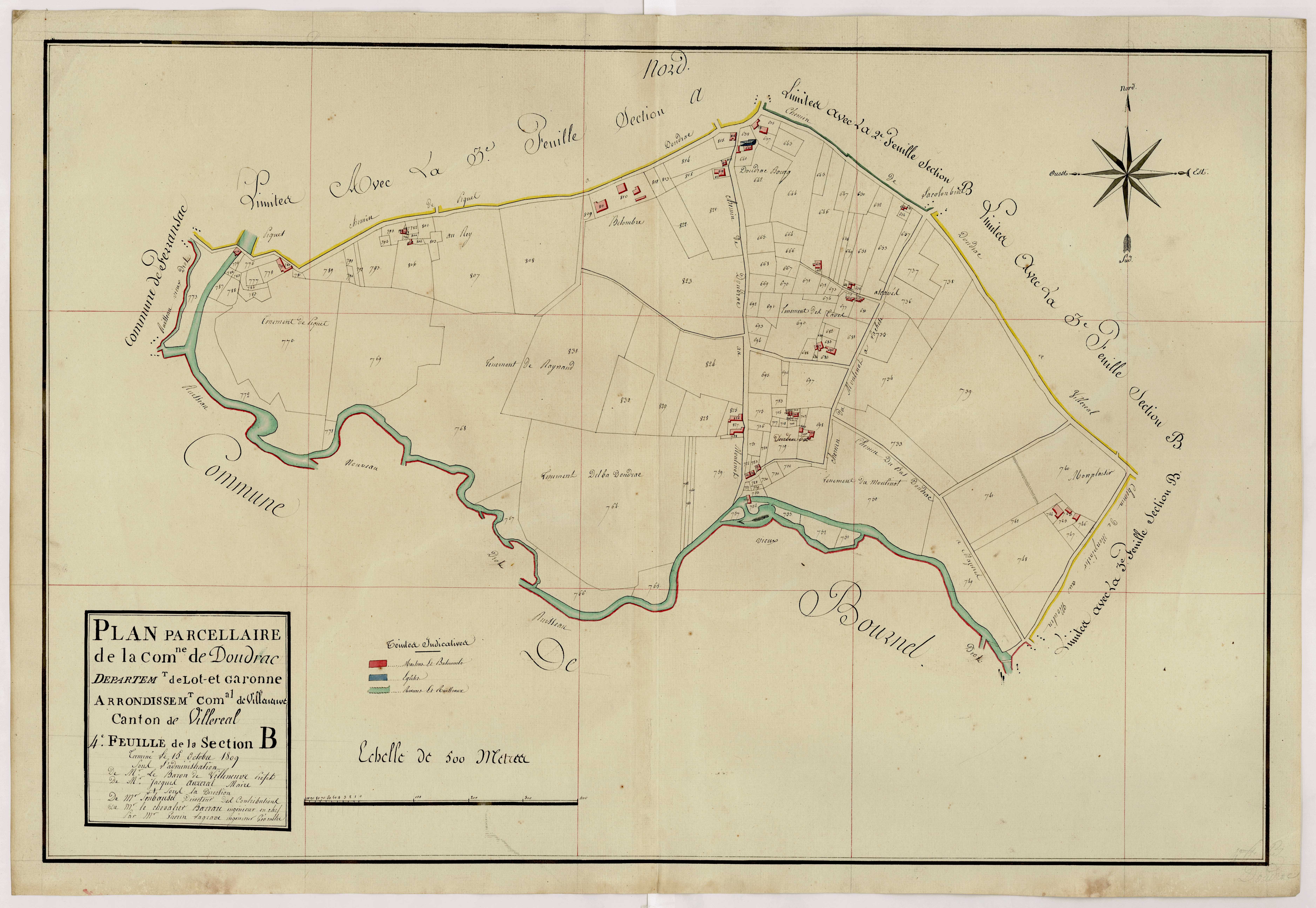 Plan primitif, atlas-A3 Labournègue, Doudrac