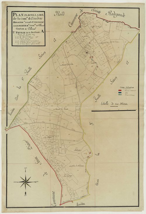 Plan primitif, atlas-A2 Labournègue, Doudrac