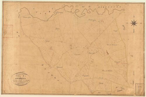 Plan napoléonien, feuille préparatoire-A1 Gourrets, Doudrac