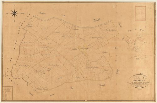 Plan napoléonien, feuille préparatoire-A2 Gourrets, Doudrac