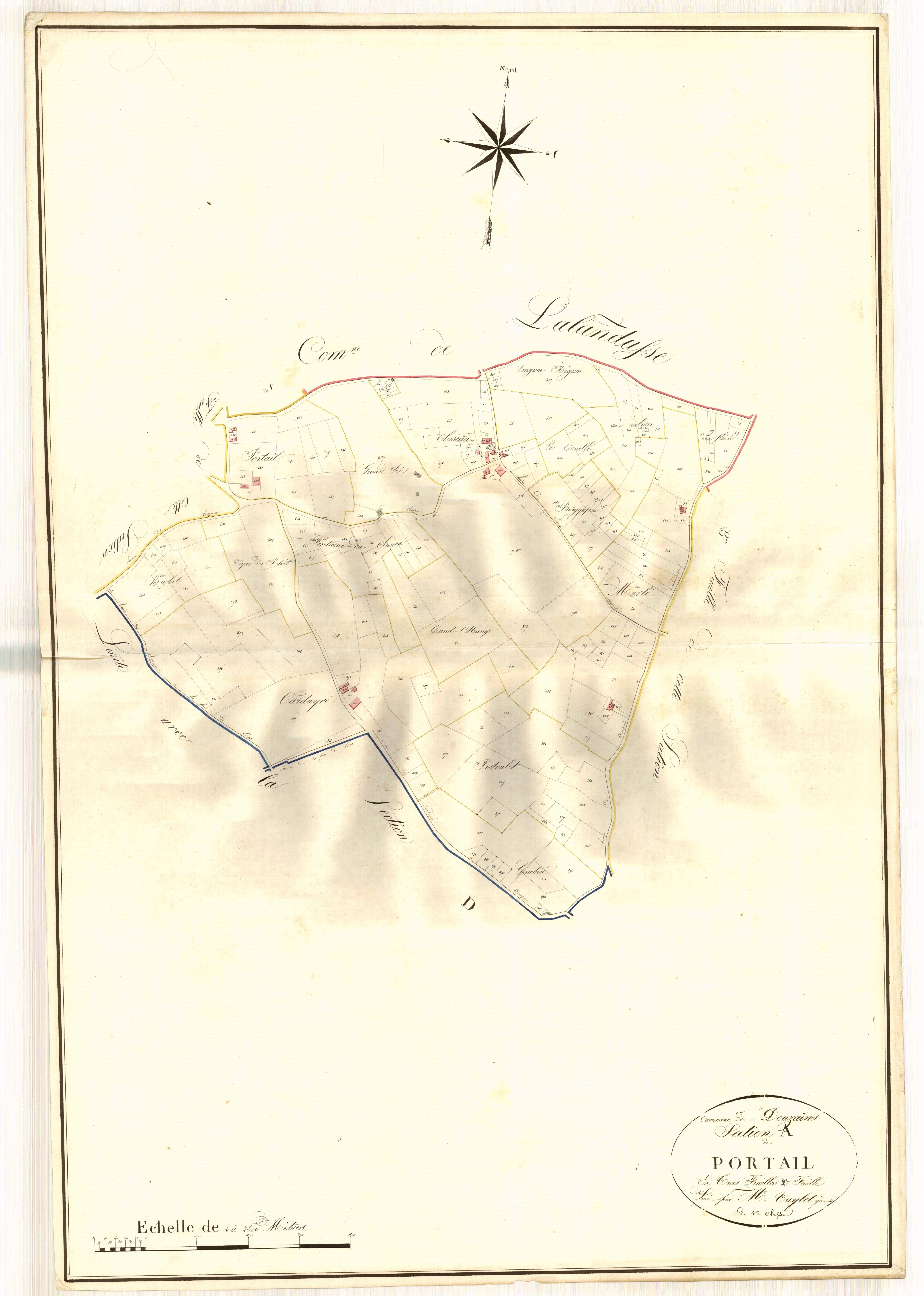 Plan napoléonien, atlas-A2 Portail, Douzains