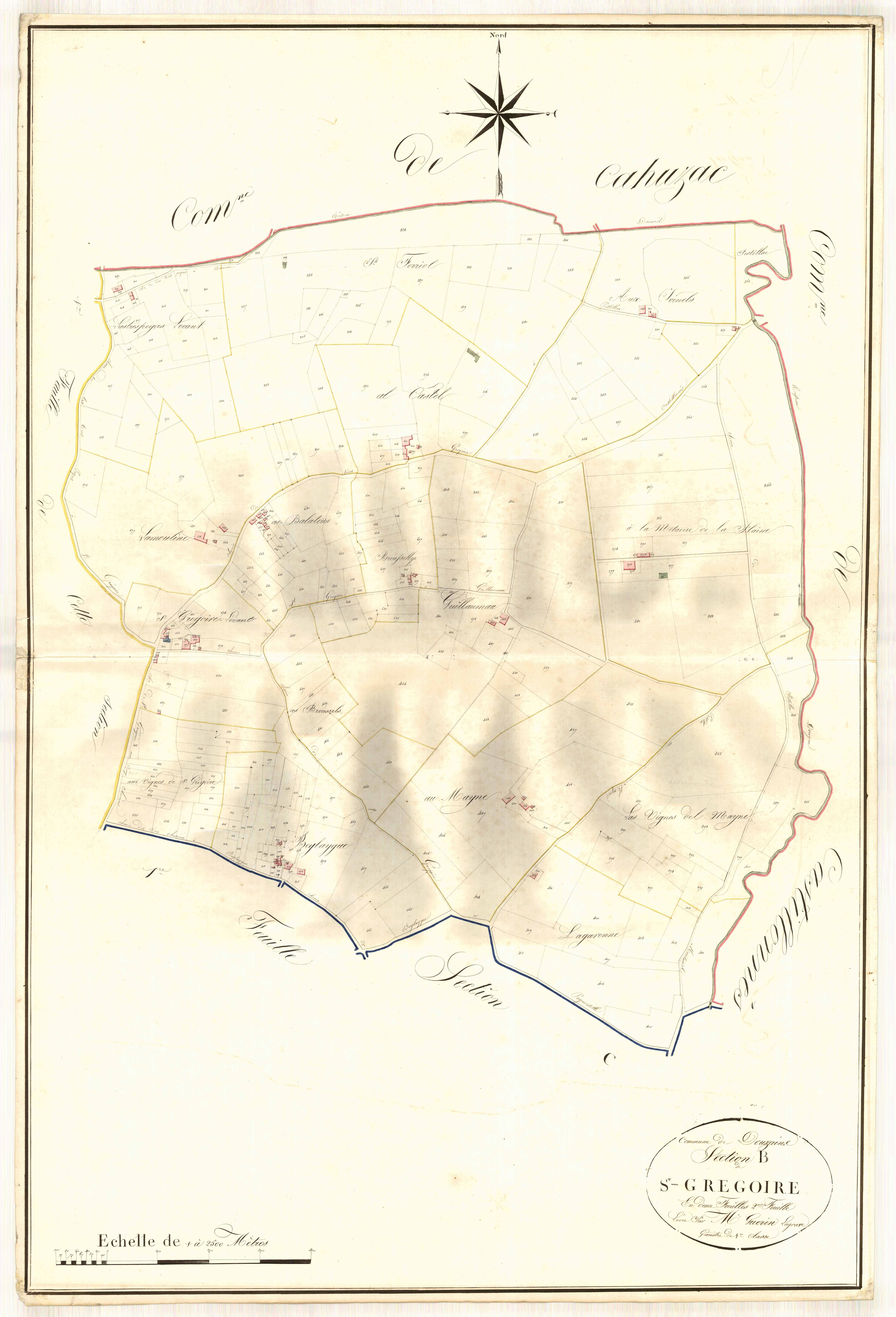 Plan napoléonien, atlas-B2 Saint-Grégoire, Douzains