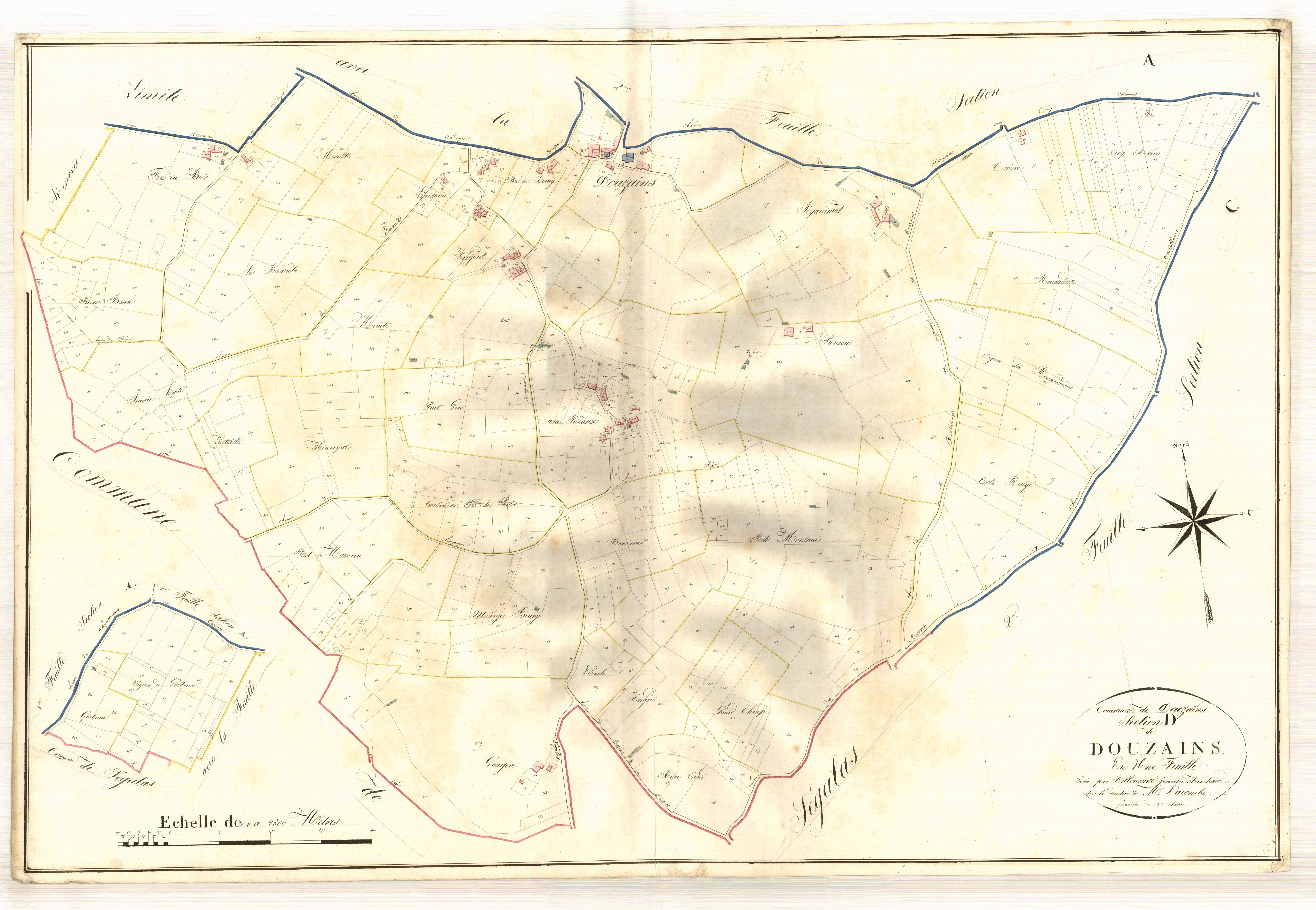 Plan napoléonien, atlas-D Douzains, Douzains