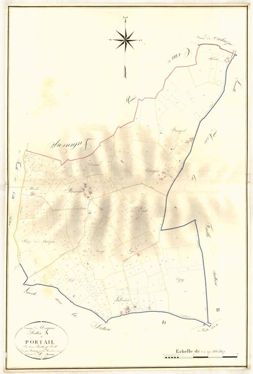 Plan napoléonien, atlas-A3 Portail, Douzains