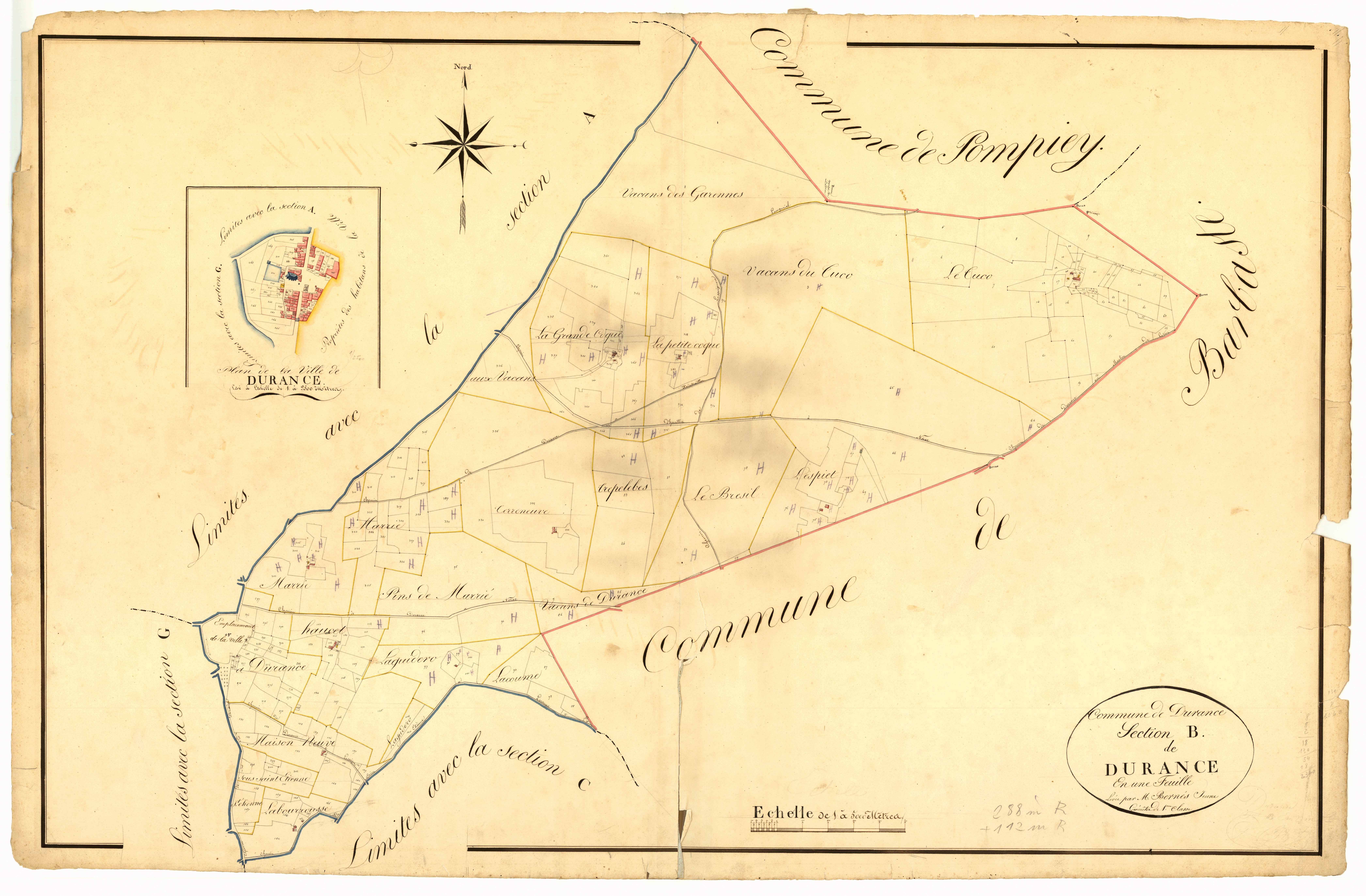 Plan napoléonien, atlas-B Durance, Durance