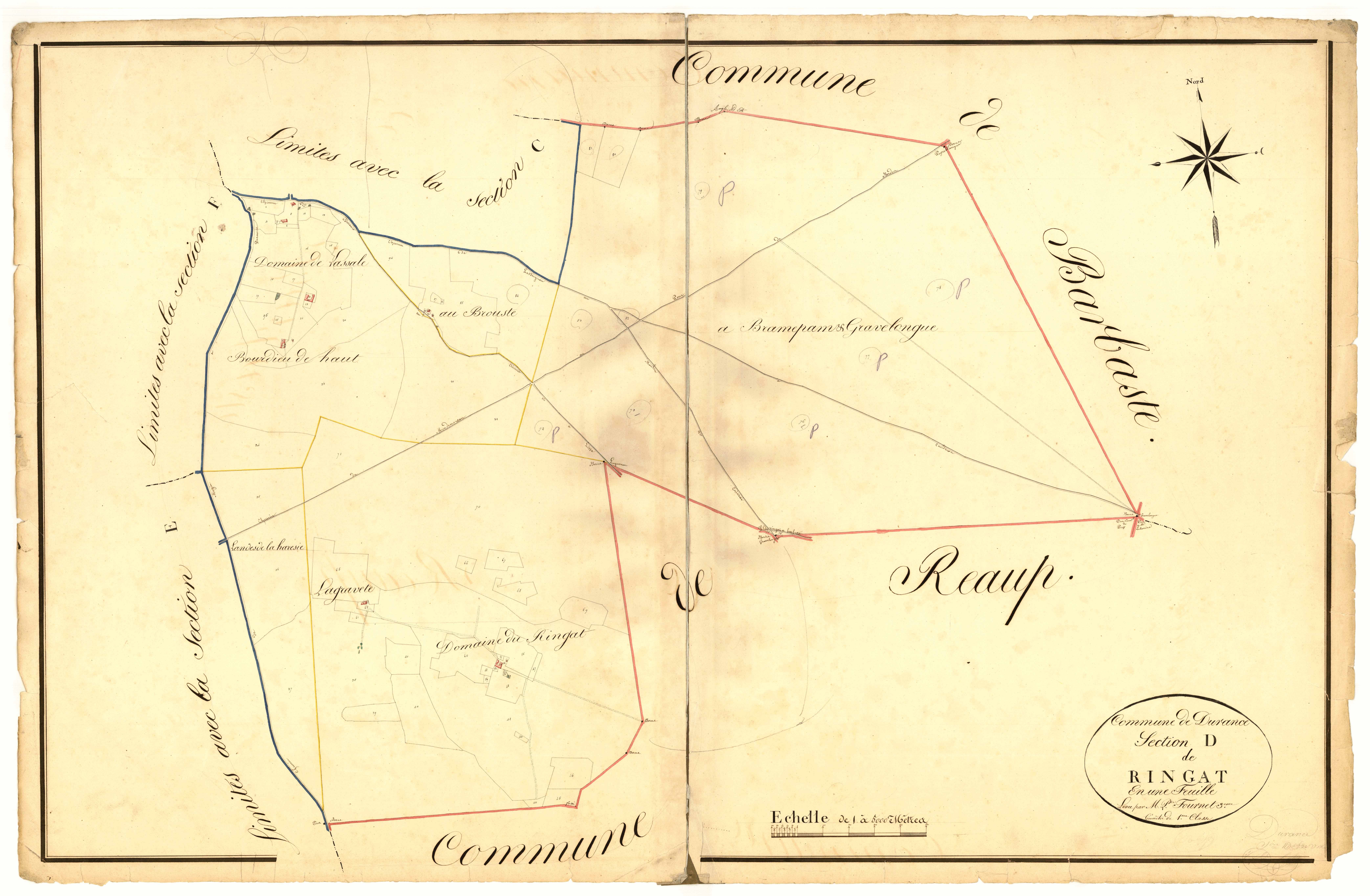 Plan napoléonien, atlas-D Le Ringat, Durance