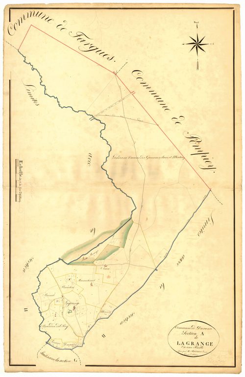 Plan napoléonien, atlas-A Lagrange, Durance