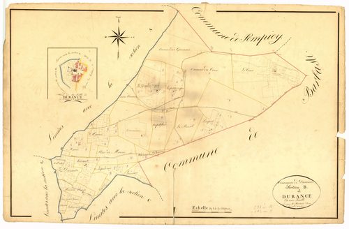 Plan napoléonien, atlas-B Durance, Durance