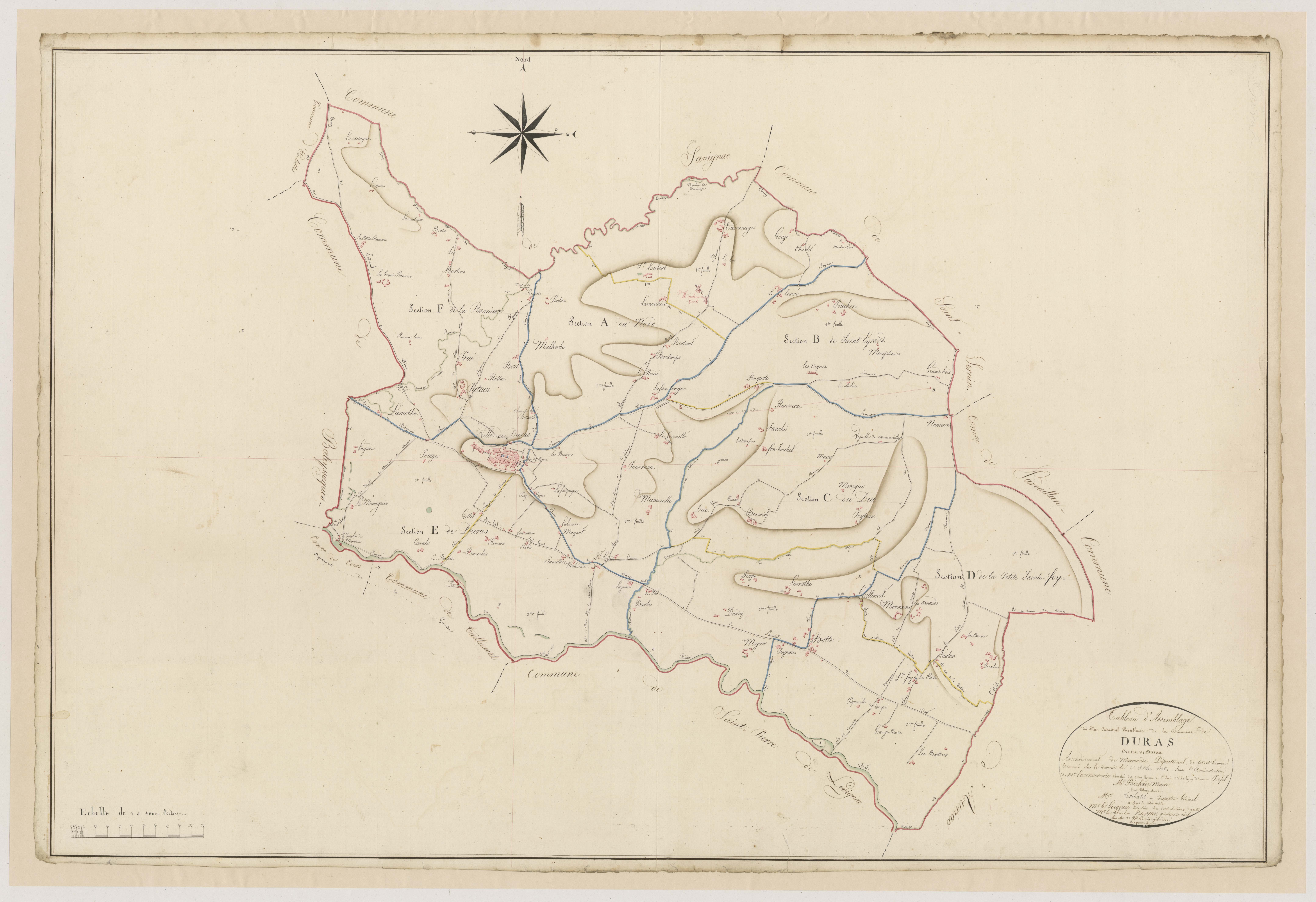 Plan napoléonien, atlas-TA, Duras