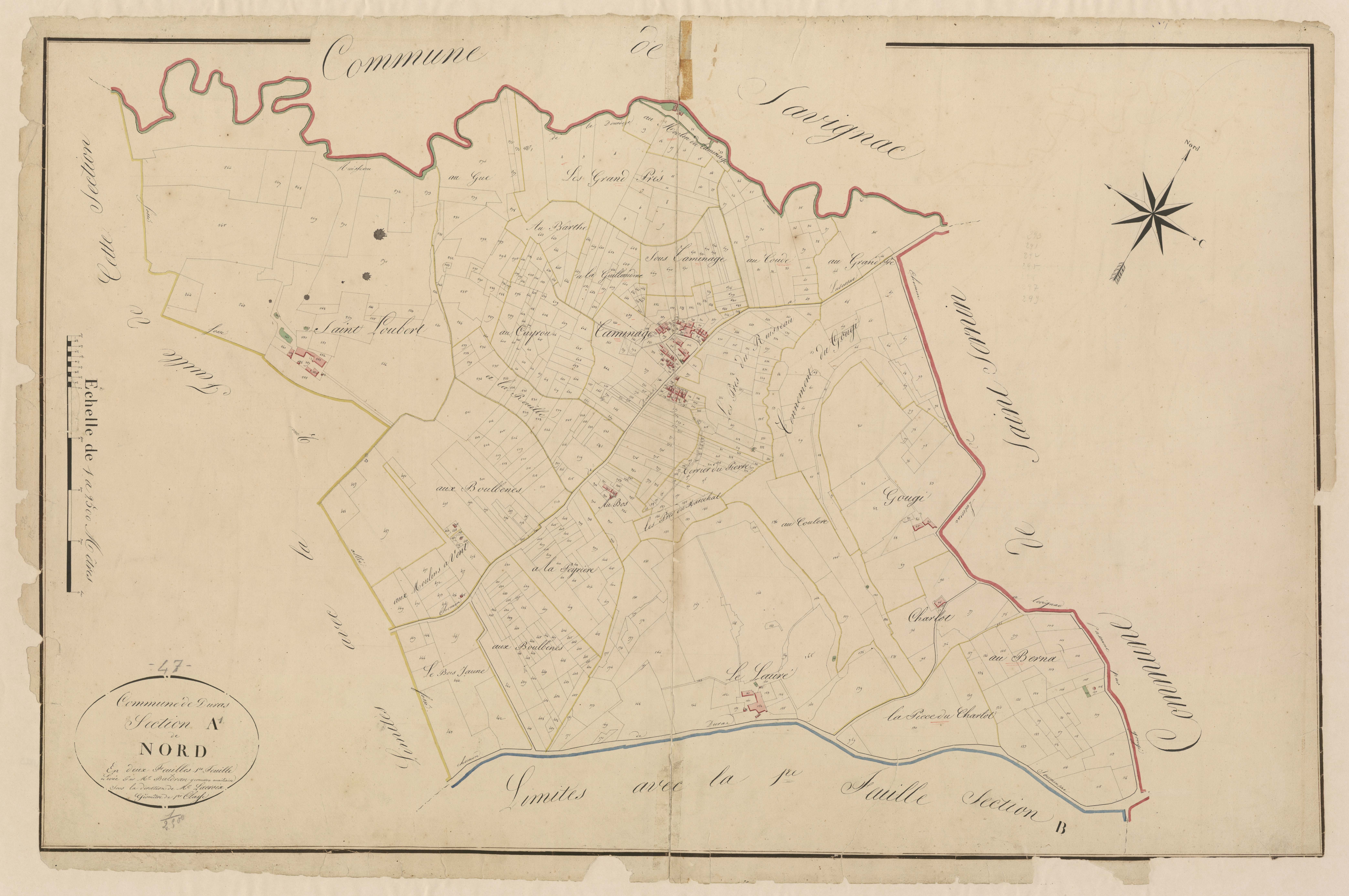 Plan napoléonien, atlas-A1 Nord, Duras