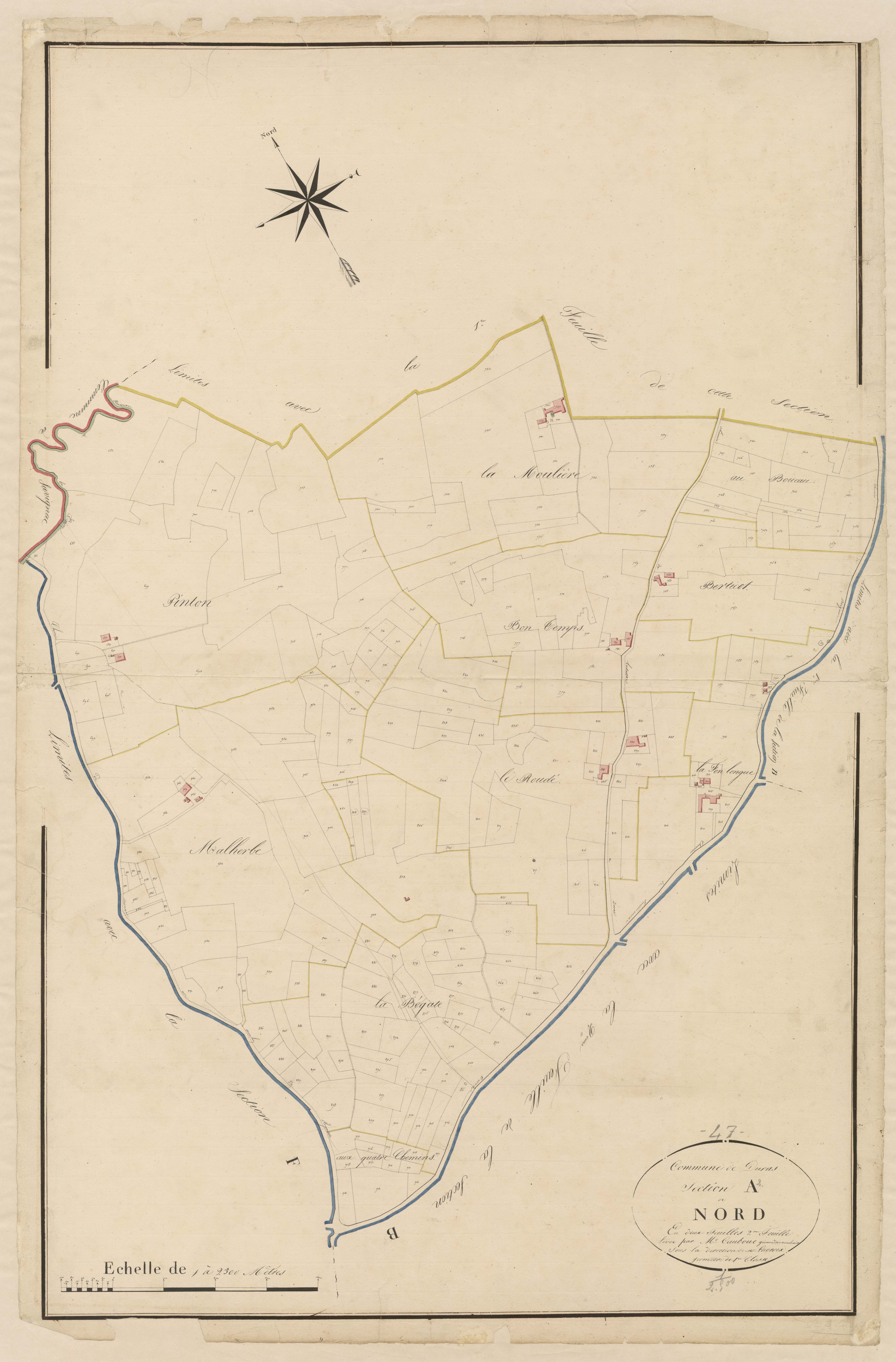 Plan napoléonien, atlas-A2 Nord, Duras