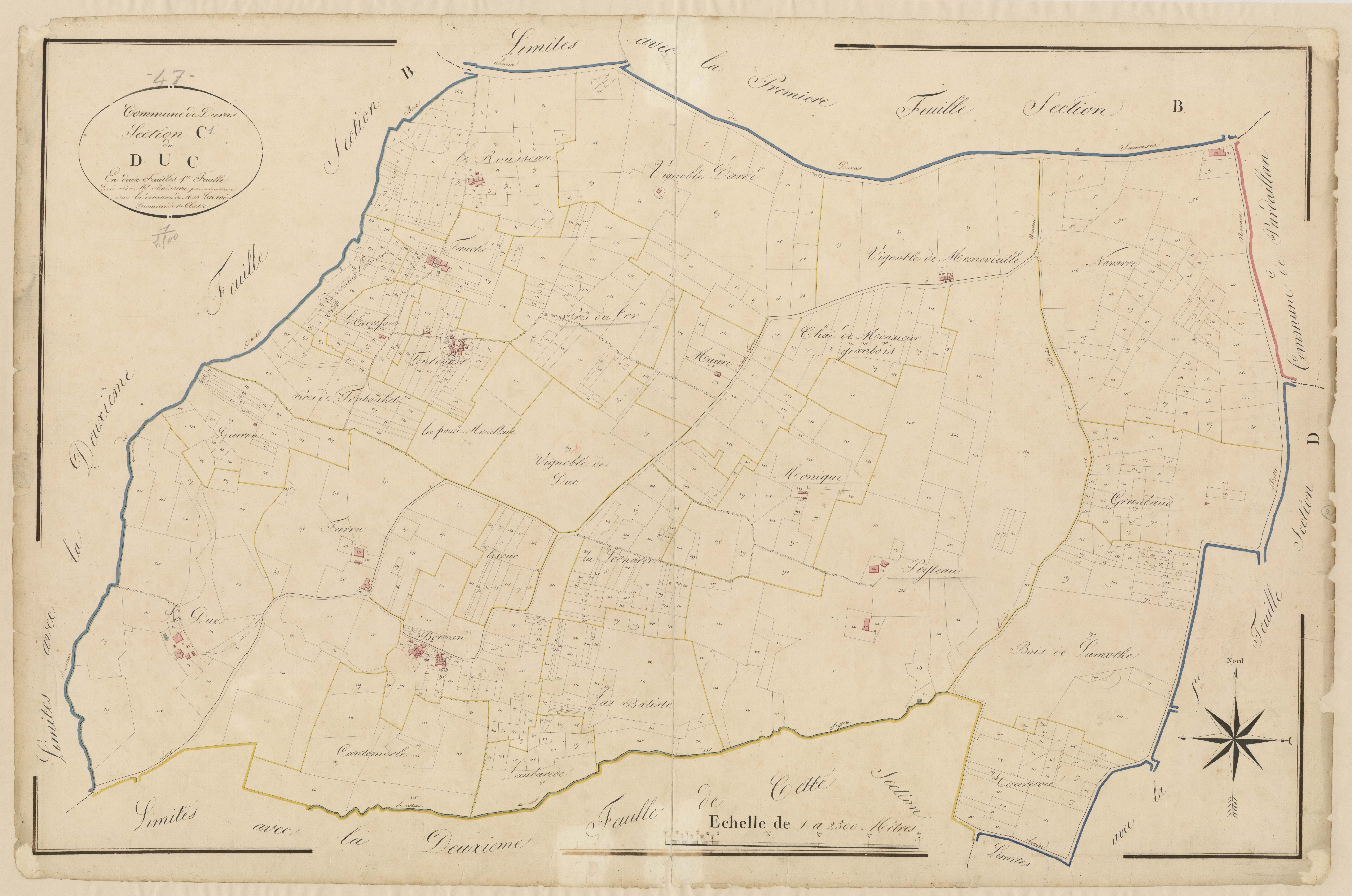 Plan napoléonien, atlas-C1 Duc, Duras