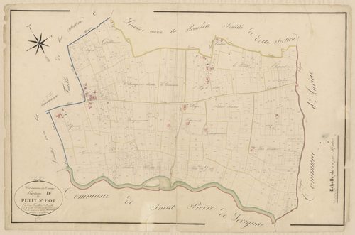 Plan napoléonien, atlas-D2 Petit-Sainte-Foi, Duras