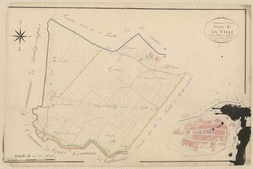 Plan napoléonien, atlas-E1 La Ville, Duras