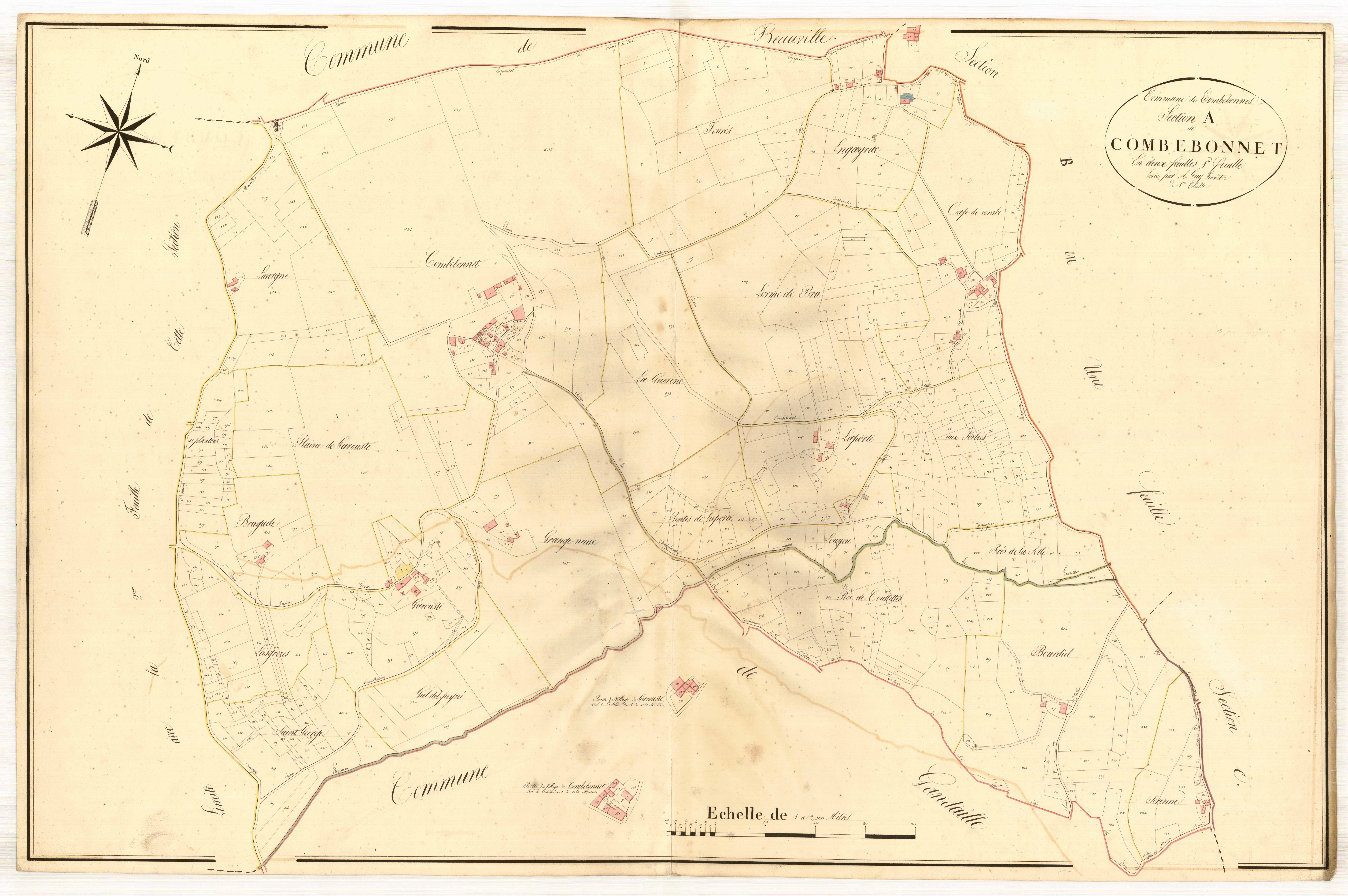 Plan napoléonien, atlas-A1 Combebonnet, Combebonnet (voir Engayrac)