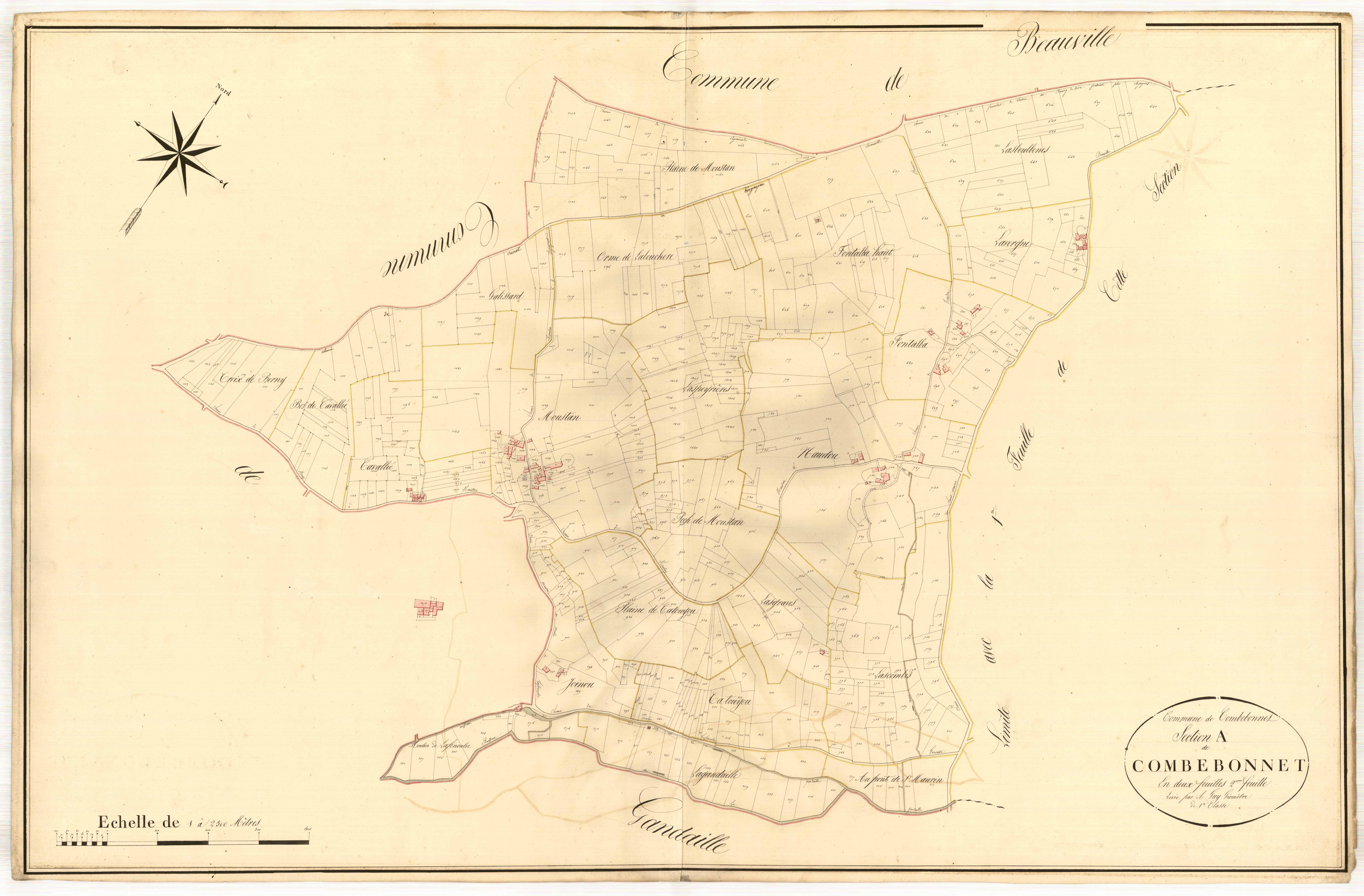 Plan napoléonien, atlas-A2 Combebonnet, Combebonnet (voir Engayrac)