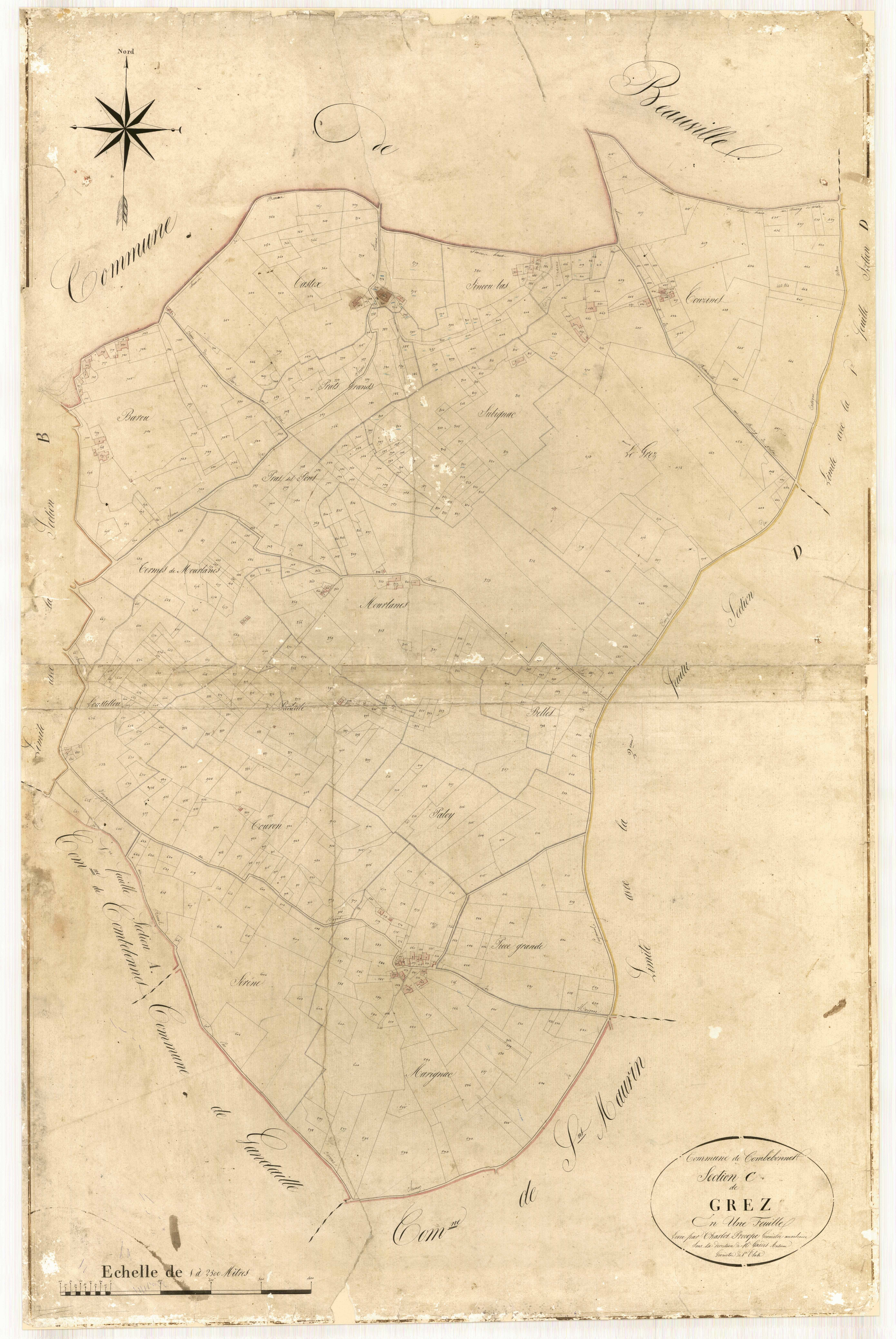 Plan napoléonien-C Grèz, Combebonnet (voir Engayrac)