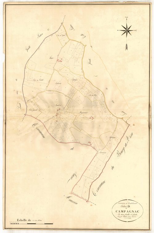 Plan napoléonien, atlas-D2 Campagnac, Combebonnet (voir Engayrac)