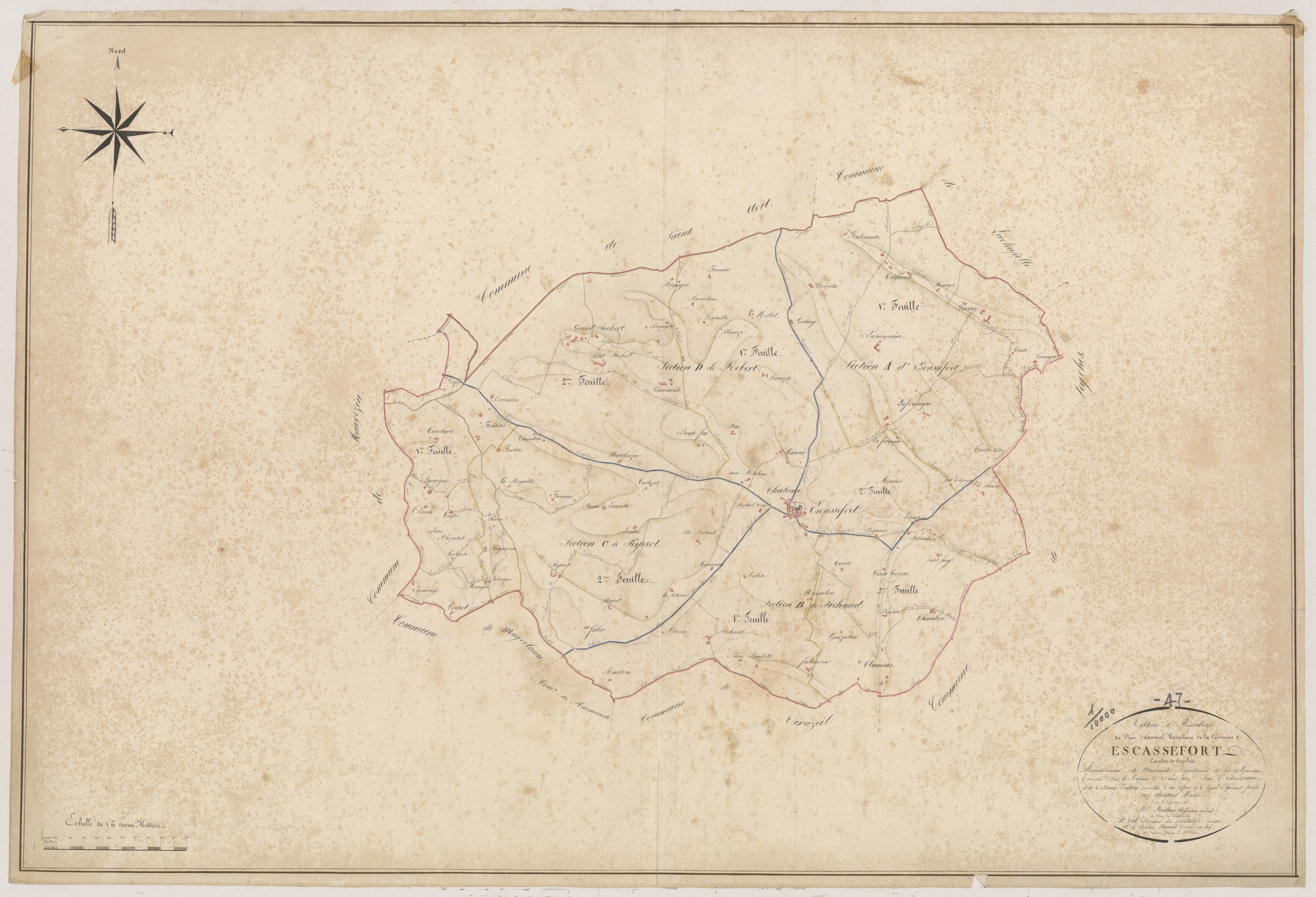 Plan napoléonien, atlas-TA, Escassefort