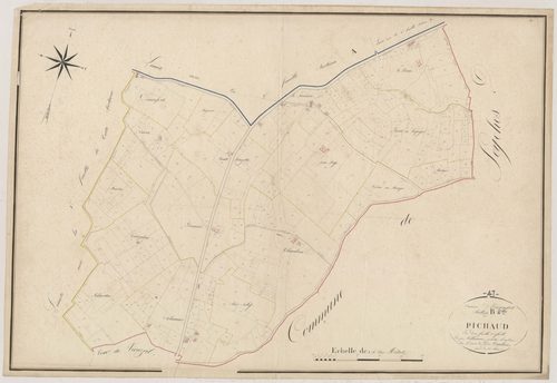 Plan napoléonien, atlas-B2 Pichaud, Escassefort