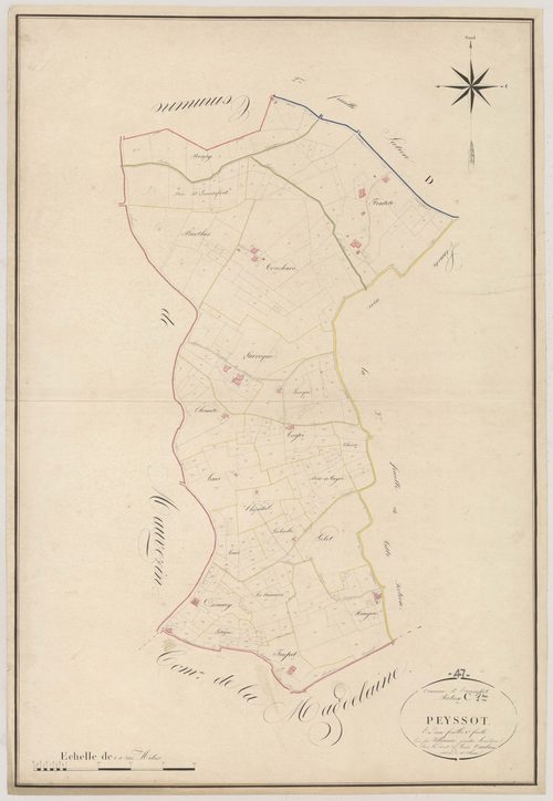 Plan napoléonien, atlas-C1 Peyssot, Escassefort