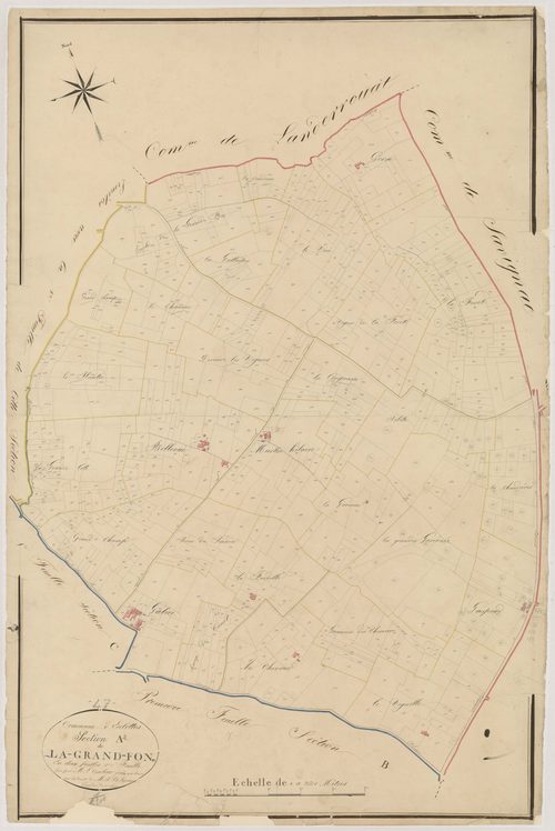 Plan napoléonien, atlas-A2 La-Grand-Fond, Esclottes