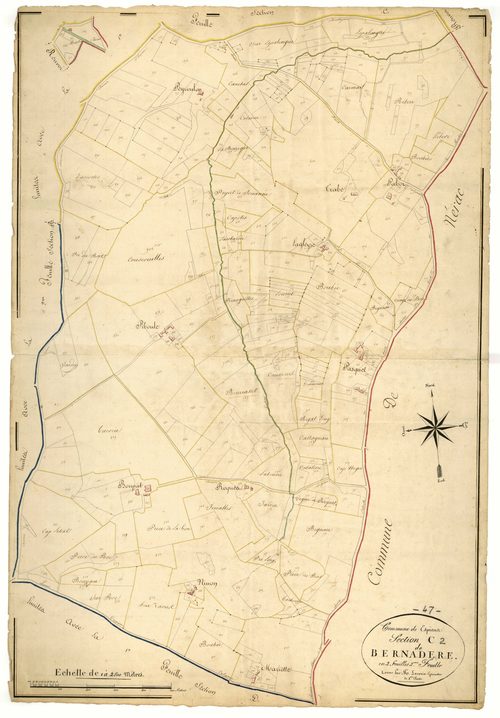 Plan napoléonien, atlas-C2 Bernadère, Espiens
