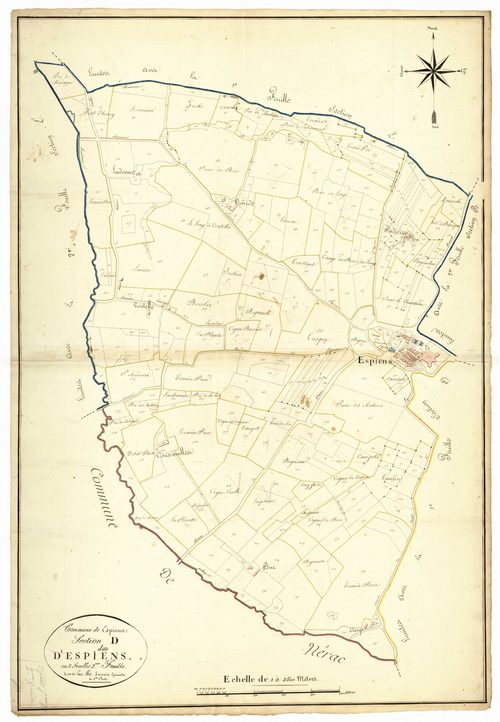 Plan napoléonien, atlas-D2 Espiens, Espiens
