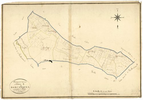 Plan napoléonien, atlas-E1 Darconques, Espiens