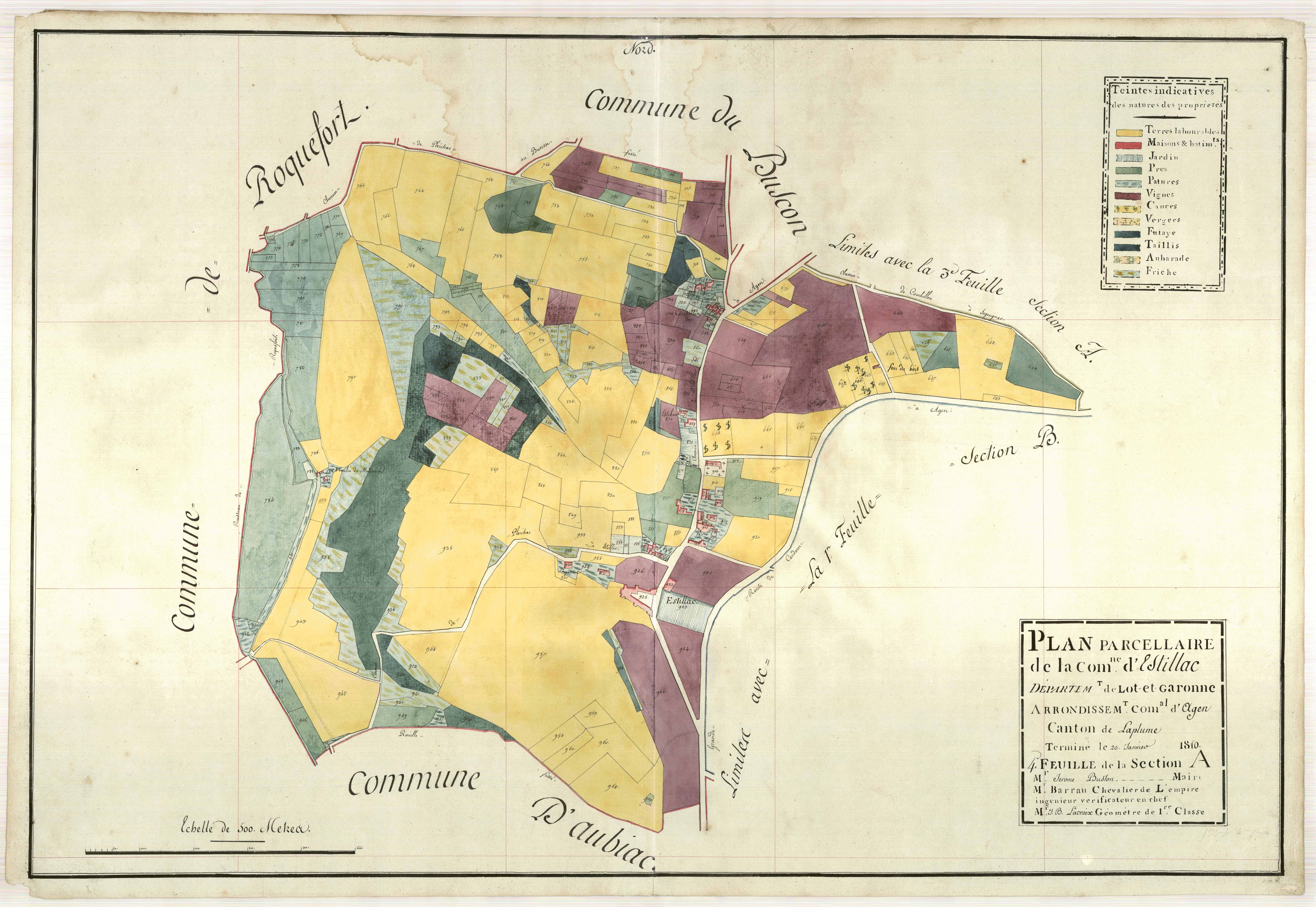 Plan primitif, atlas-A4, Estillac