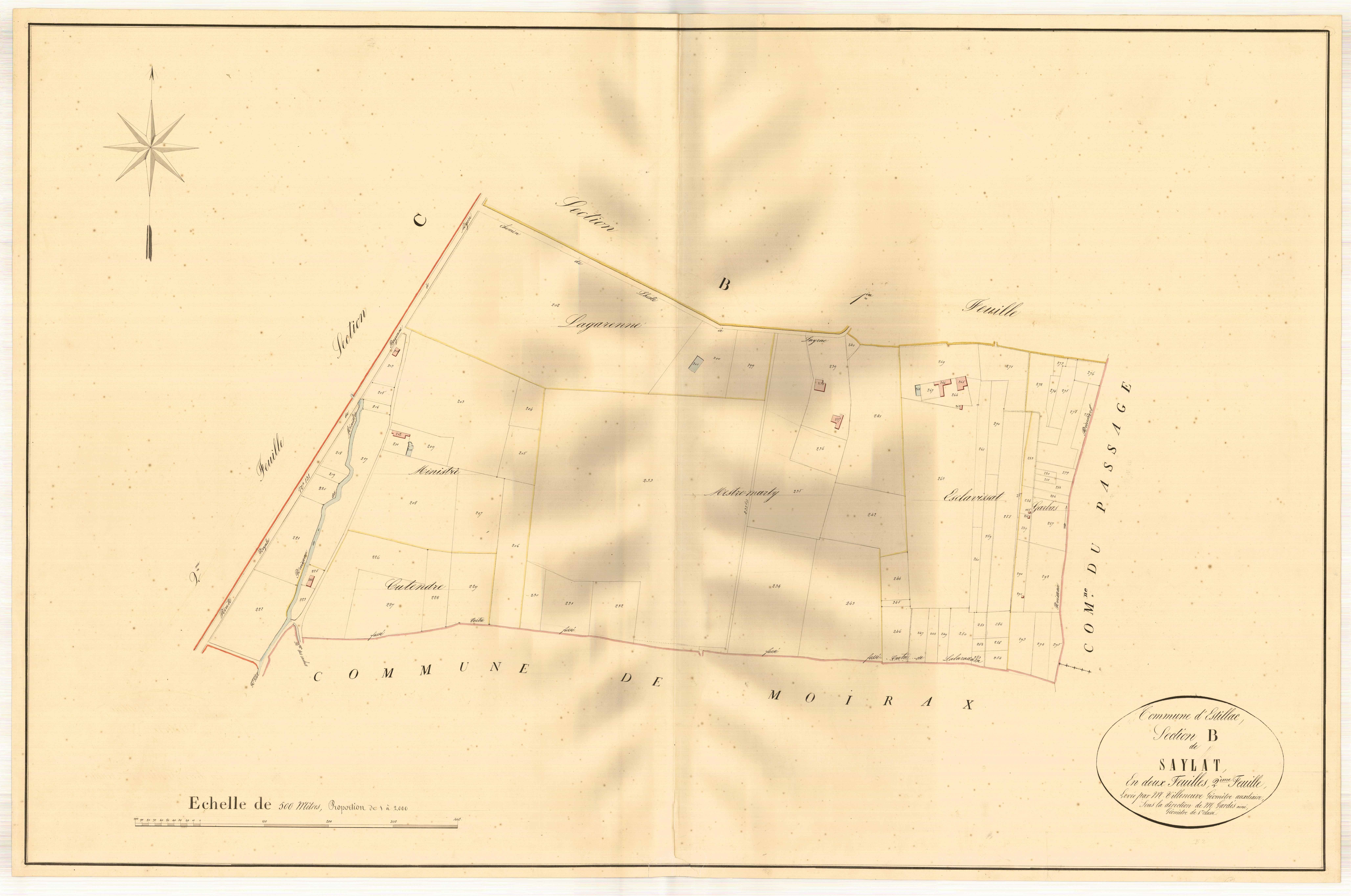 Plan napoléonien, atlas-B2 Seylat, Estillac