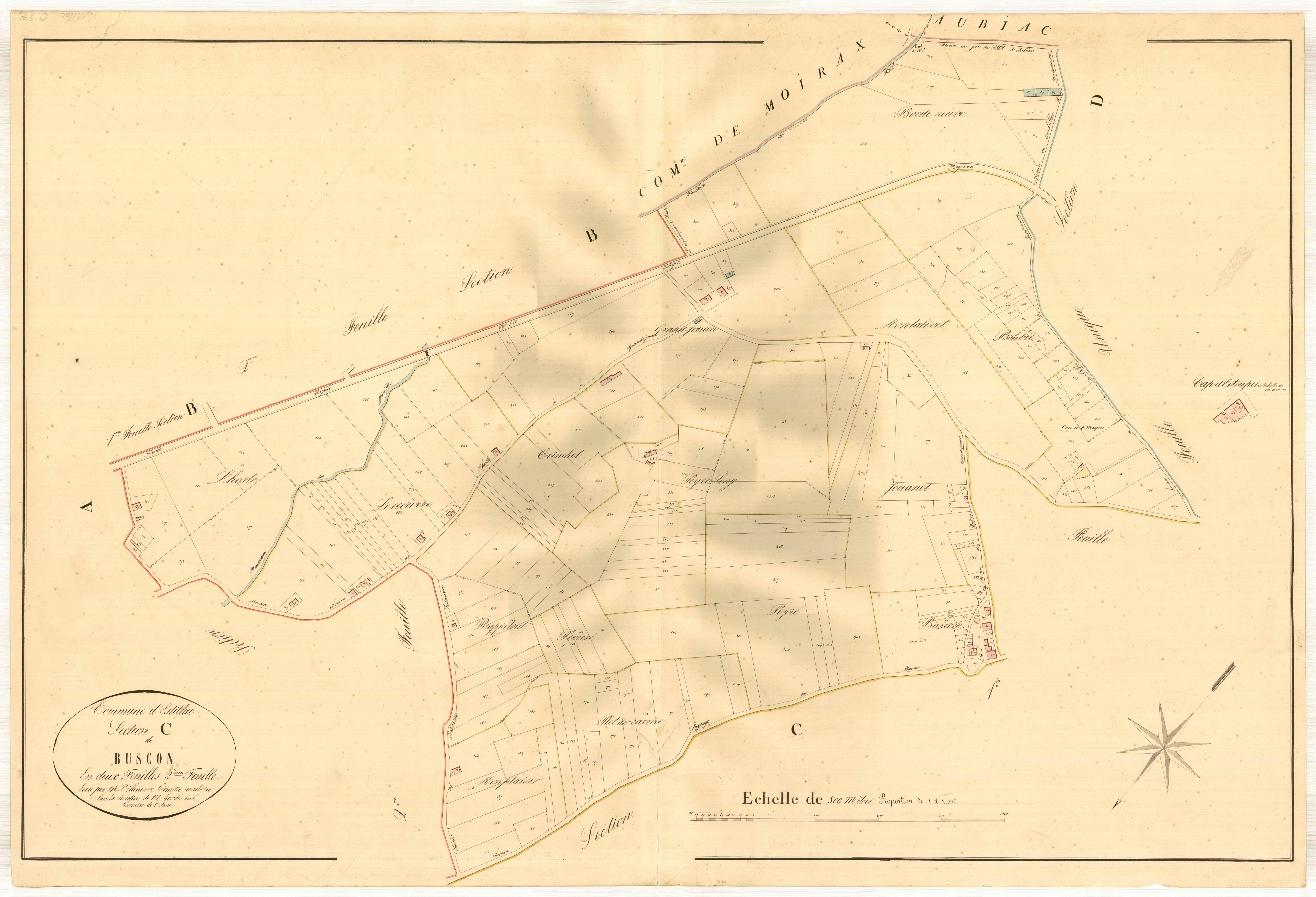 Plan napoléonien, atlas-C1 Buscon, Estillac