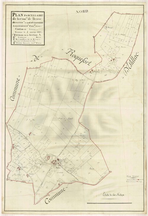 Plan primitif, atlas-A, Buscon Le (voir Estillac)