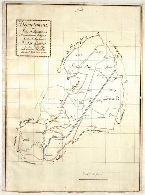 Plan primitif, atlas-TA, Estillac