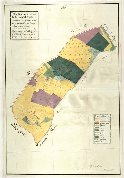 Plan primitif, atlas-A1, Estillac