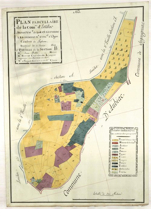 Plan primitif, atlas-B1, Estillac
