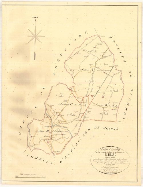 Plan napoléonien, atlas-TA, Estillac