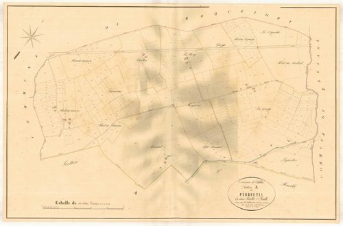 Plan napoléonien, atlas-A1 Perroutis, Estillac